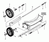 Snapper BH500 - Black Hawk 19" Walk-Behind Mower, Steel Deck Ersatzteile Wheels, Guard & Axles