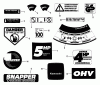 Snapper C21500KWV (80475) - 21" Walk-Behind Mower, 5 HP, Steel Deck, Series 0 Ersatzteile Decals