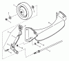 Snapper C21507B - 21" Walk-Behind Mower, 5 HP, Steel Deck, Series 7 Ersatzteile Front Wheels, Bracket, Latches