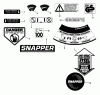 Snapper CP21509R (80304) - 21" Walk-Behind Mower, 5 HP, Steel Deck, Series 9 Ersatzteile Decals