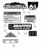 Snapper CP216512RV (82409) - 21" Walk-Behind Mower, 6.5 HP, Steel Deck, Series 12 Ersatzteile Decals (Part 2)