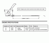 Snapper CP216018KWV (80657) - 21" Walk-Behind Mower, 6 HP, Steel Deck, Series 18 Ersatzteile THROTTLE CONTROLS/ENGINE SPECS