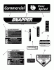 Snapper CP216019KWVFC (7800288) - 21" Walk-Behind Mower, 6 HP, Steel Deck, Series 19 Ersatzteile Decals