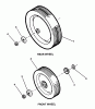 Snapper CP216019KWVFC (7800288) - 21" Walk-Behind Mower, 6 HP, Steel Deck, Series 19 Ersatzteile Wheels, Front & Rear