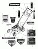 Snapper CP218520 (7800848) - 21" Walk-Behind Mower, 8.75 HP, Steel Deck Commercial Series 20 Ersatzteile Decals Group