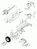Snapper V212PH - 21" Walk-Behind Mower, 3.5 HP, Cast Deck, Side Discharge, Commerical Series 2 Ersatzteile Rear Wheels, Brackets, Latches, Guard