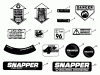Snapper R20400 - 20" Walk-Behind Mower, 4 HP, Steel Deck, Recycling, Series 0 Ersatzteile Decals