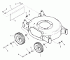 Snapper R20400 - 20" Walk-Behind Mower, 4 HP, Steel Deck, Recycling, Series 0 Ersatzteile Wheels, Guards, Axles (OPP Models Only)