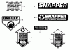 Snapper RLW359T - 19" Walk-Behind Mower, 3.5 HP, Steel Deck, Recycling, Series 9 Ersatzteile Decals