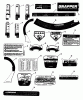 Snapper LP21600 (82464) - 21" Walk-Behind Mower, 6 HP, Cast Deck, Rear Discharge, Platinum Series 0 Ersatzteile Decals (Part 1)