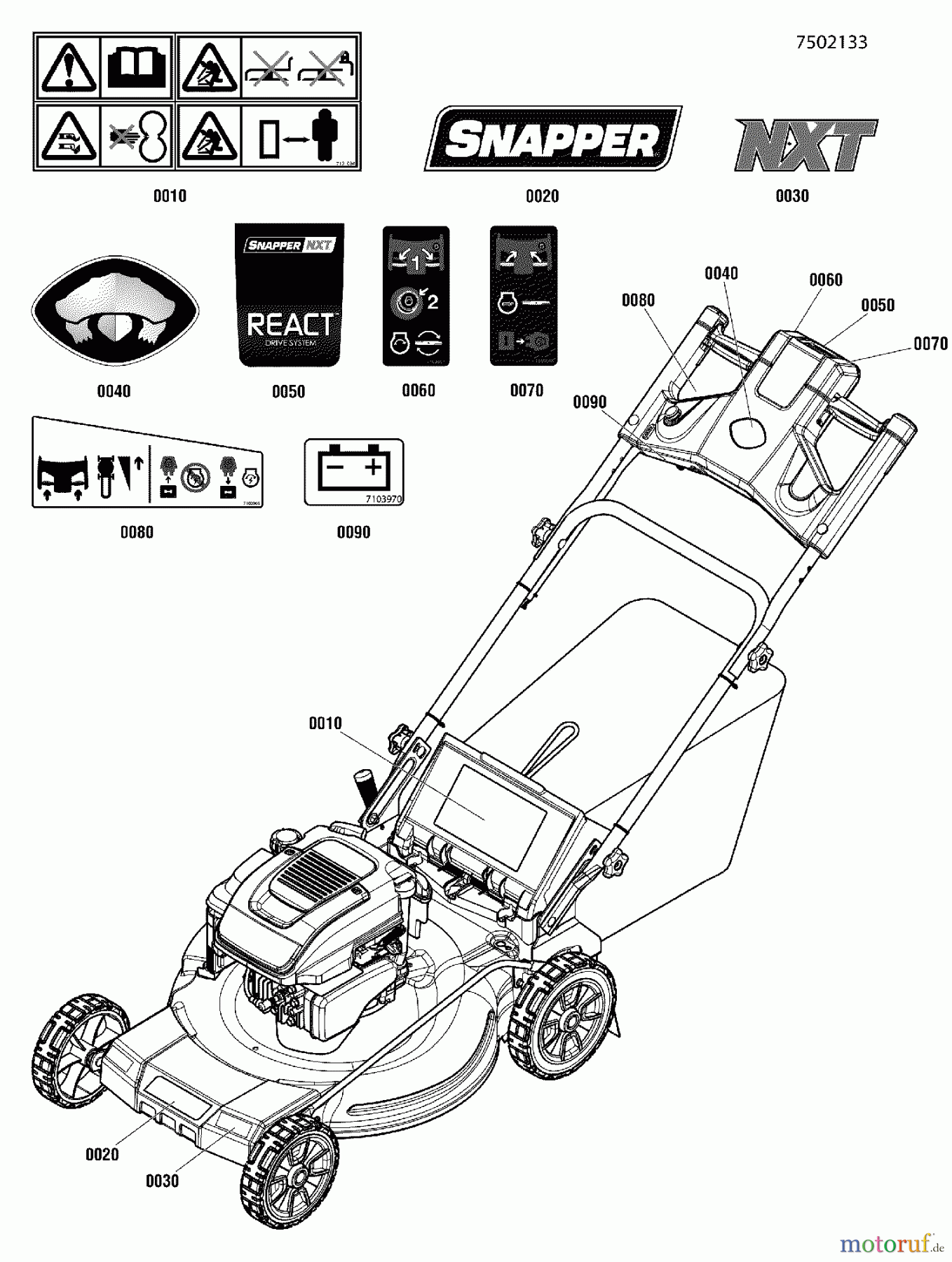 Snapper Rasenmäher ENXT22875E (7800873) - Snapper 22