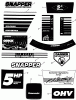 Snapper EXP21551VE - 21" Walk-Behind Mower, 5.5 HP Jet-Vac, Rear Discharge (Export) Ersatzteile Decals