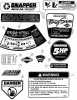 Snapper NFRP216012 - 21" Walk-Behind Mower, 6 HP, Steel Deck, Series 12 Ersatzteile Decals