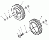 Snapper NFRP216012 - 21" Walk-Behind Mower, 6 HP, Steel Deck, Series 12 Ersatzteile Front Wheels