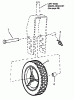 Snapper FRP216012E (82401) - 21" Walk-Behind Mower, 6 HP, Steel Deck, Electric Start, Series 12 Ersatzteile Front Wheels (Swivel Wheels Model)