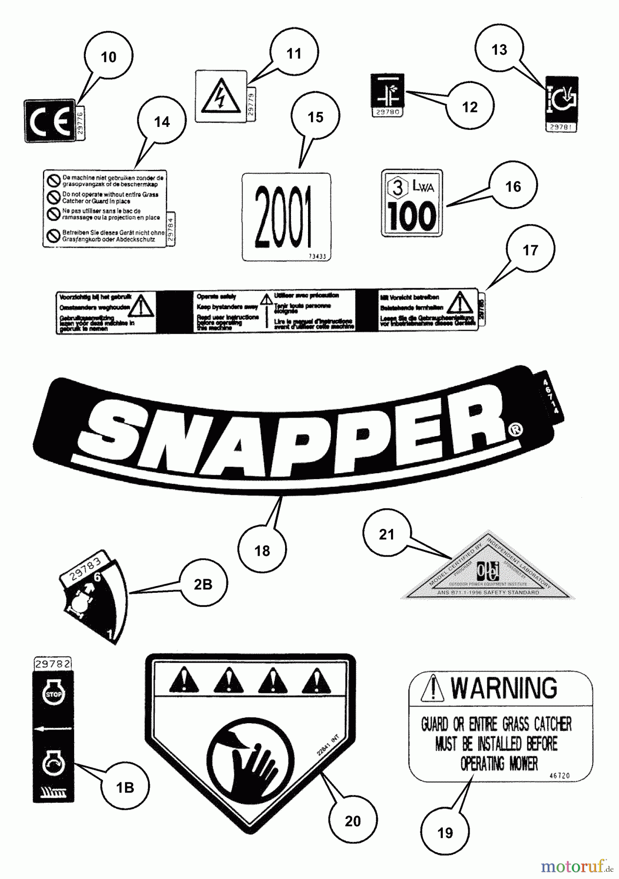 Snapper Rasenmäher MR216015T - Snapper 21