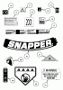 Snapper MRP216014B - 21" Walk-Behind Mower, 6 HP, Steel Deck, M Series 14 Ersatzteile Decals (Part 2)