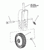 Snapper MRP216014B - 21" Walk-Behind Mower, 6 HP, Steel Deck, M Series 14 Ersatzteile Front Wheels (Swivel Wheel Model)