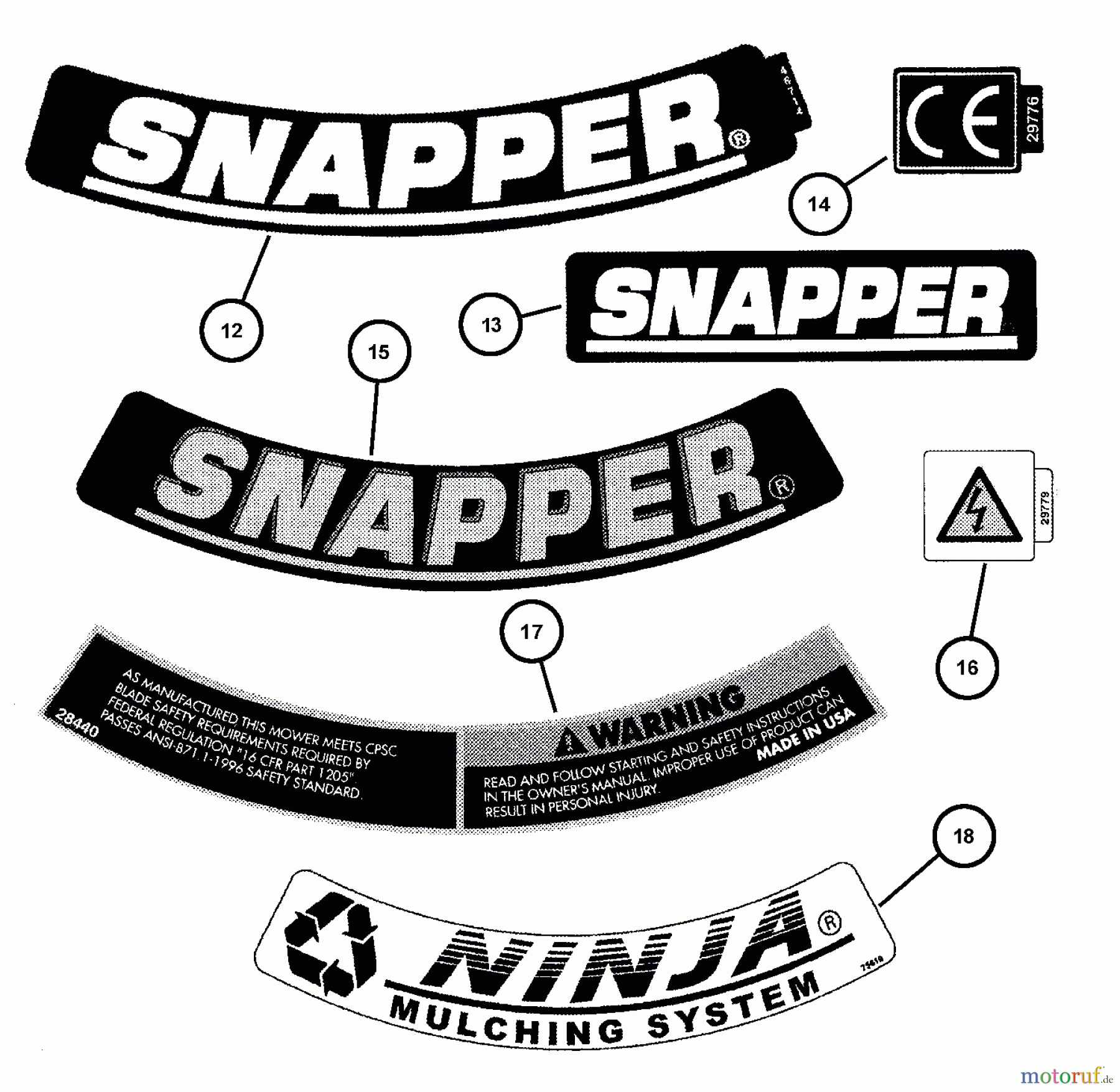 Snapper Rasenmäher WMR216017B (84741) - Snapper 21