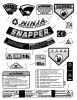 Snapper MR216518B (80458) - 21" Walk-Behind Mower, 6.5 HP, Steel Deck, MR Series 18 Ersatzteile DECALS