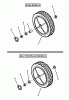 Snapper MR216518B (80458) - 21" Walk-Behind Mower, 6.5 HP, Steel Deck, MR Series 18 Ersatzteile REAR WHEELS