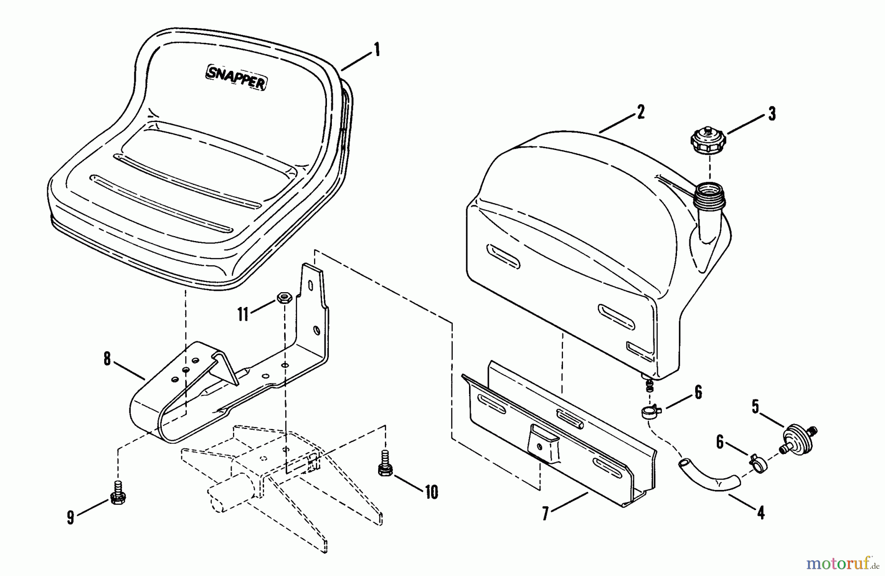 Snapper Zubehör. Rasenmäher 7060947 - Snapper Bag N-Wagon, 30 Bushel 3011X5S 30
