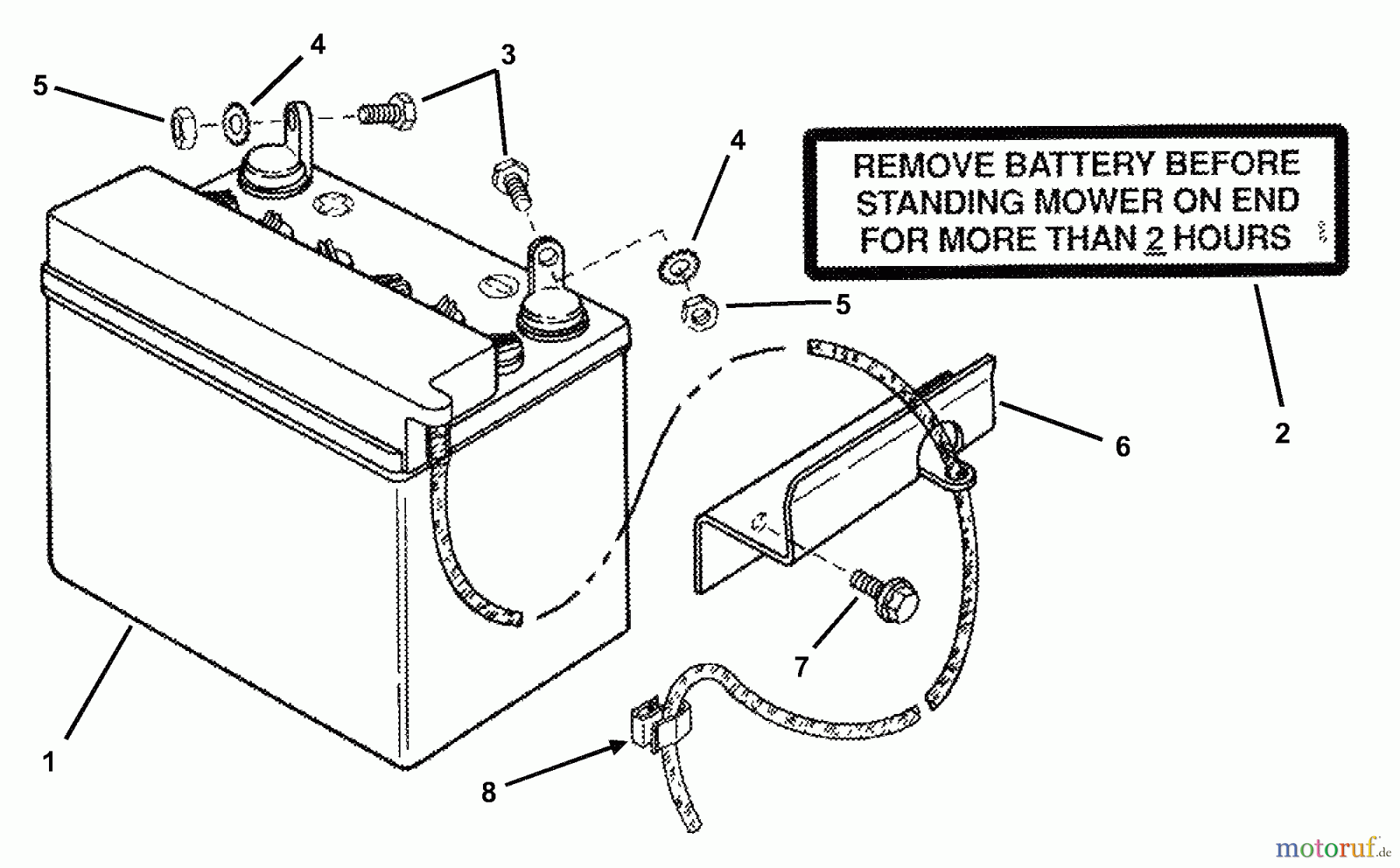 Snapper Zubehör. Rasenmäher 7060753 - Snapper Rear-Engine Rider Dry Charge Battery Dry Charge Battery 12V