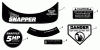 Snapper NRP20500 - 20" Walk-Behind Mower, 5 HP, Series 0 Ersatzteile Decals