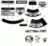 Snapper R204513E - 20" Walk-Behind Mower, 4.5 HP, Series 13 Ersatzteile Decals