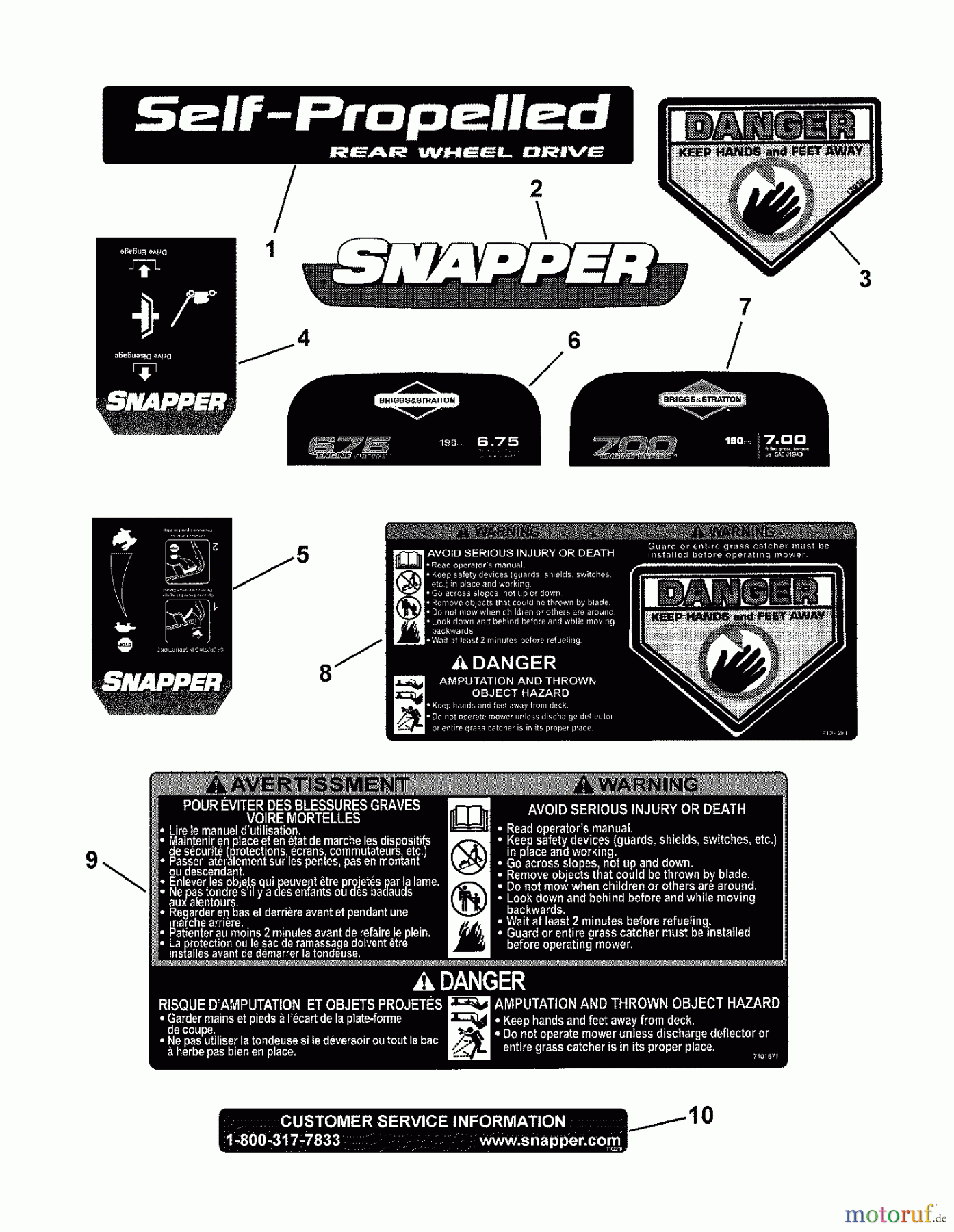 Snapper Rasenmäher NSPV21675 (7800421) - Snapper 21
