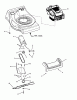 Snapper SPVH21675 (7800441) - 21" Walk-Behind Mower, 6.75 HP, Rear Discharge Ersatzteile Engine & Blade Assembly