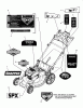 Snapper SPXV2270HW (7800776) - 22" Walk-Behind Mower, 7.0 HP, 3N1 Self-Propelled High Wheel Ersatzteile Decals Group