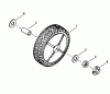Snapper P21508 - 21" Walk-Behind Mower, 5 HP, Steel Deck, BBC, Series 8 Ersatzteile Front Wheels