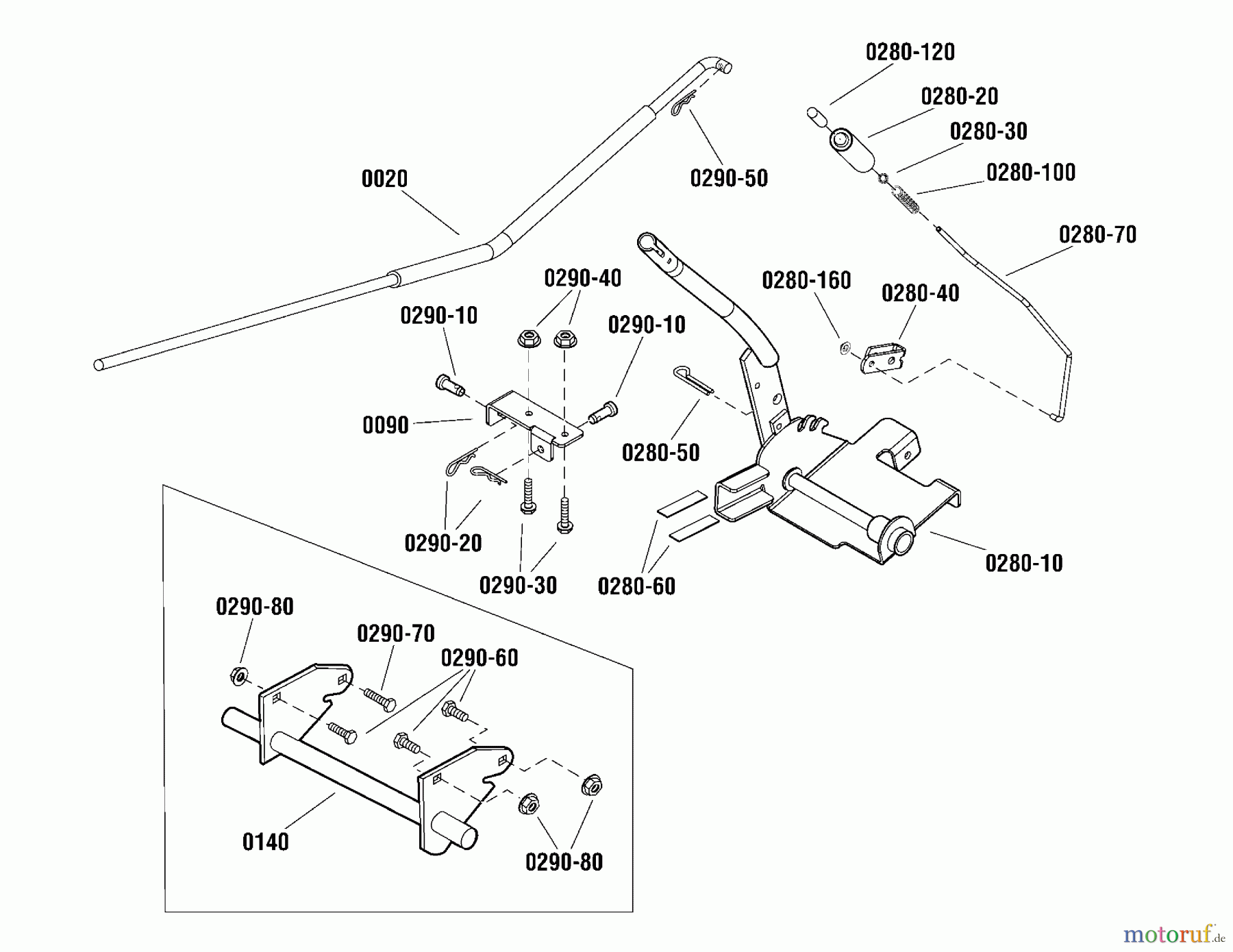 Snapper Zubehör 1694947 - Snapper Lift Lever Kit Lift Lever Kit (987175)