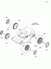 Snapper S19550EX (881544) - 19" Walk-Behind Mower, 5.5 HP, 3-N-1 Push Walk Ersatzteile Wheels Group, I75/200BB, Tread III