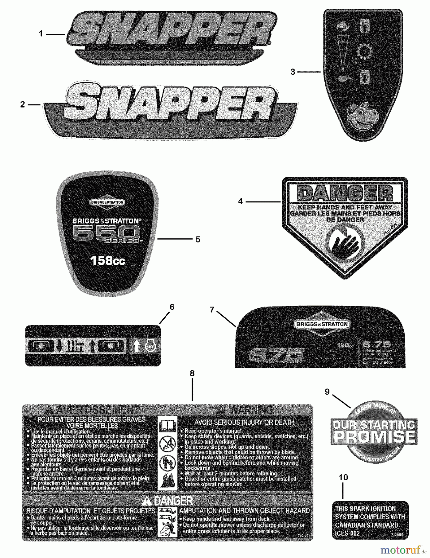 Snapper Rasenmäher S19550FC (881227) - Snapper 19