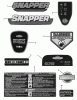 Snapper S19550FC (881227) - 19" Walk-Behind Mower, 5.5 HP, 3N1 Ersatzteile Decal Group