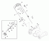 Snapper SP105 (7800961-00) - 21" Self Propelled Electric Start Walk Behind Mower, 775 Series Ersatzteile Handle Group