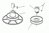 Snapper 7060947 - Bag N-Wagon, 30 Bushel 281320BE 28" 13 HP Rear Engine Rider Series 20 Ersatzteile Drive Disc Assembly