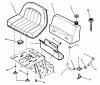 Snapper 7060947 - Bag N-Wagon, 30 Bushel 281320BE 28" 13 HP Rear Engine Rider Series 20 Ersatzteile Fuel Tank & Operators Seat