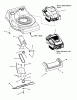 Snapper SPV21675EFC (7800423) - 21" Walk-Behind Mower, 6.75 HP, Rear Discharge Ersatzteile Engine and Blade Assembly (SPV21)