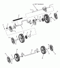 Snapper SPV21675EFC (7800423) - 21" Walk-Behind Mower, 6.75 HP, Rear Discharge Ersatzteile Front and Rear Wheels (SPV21)