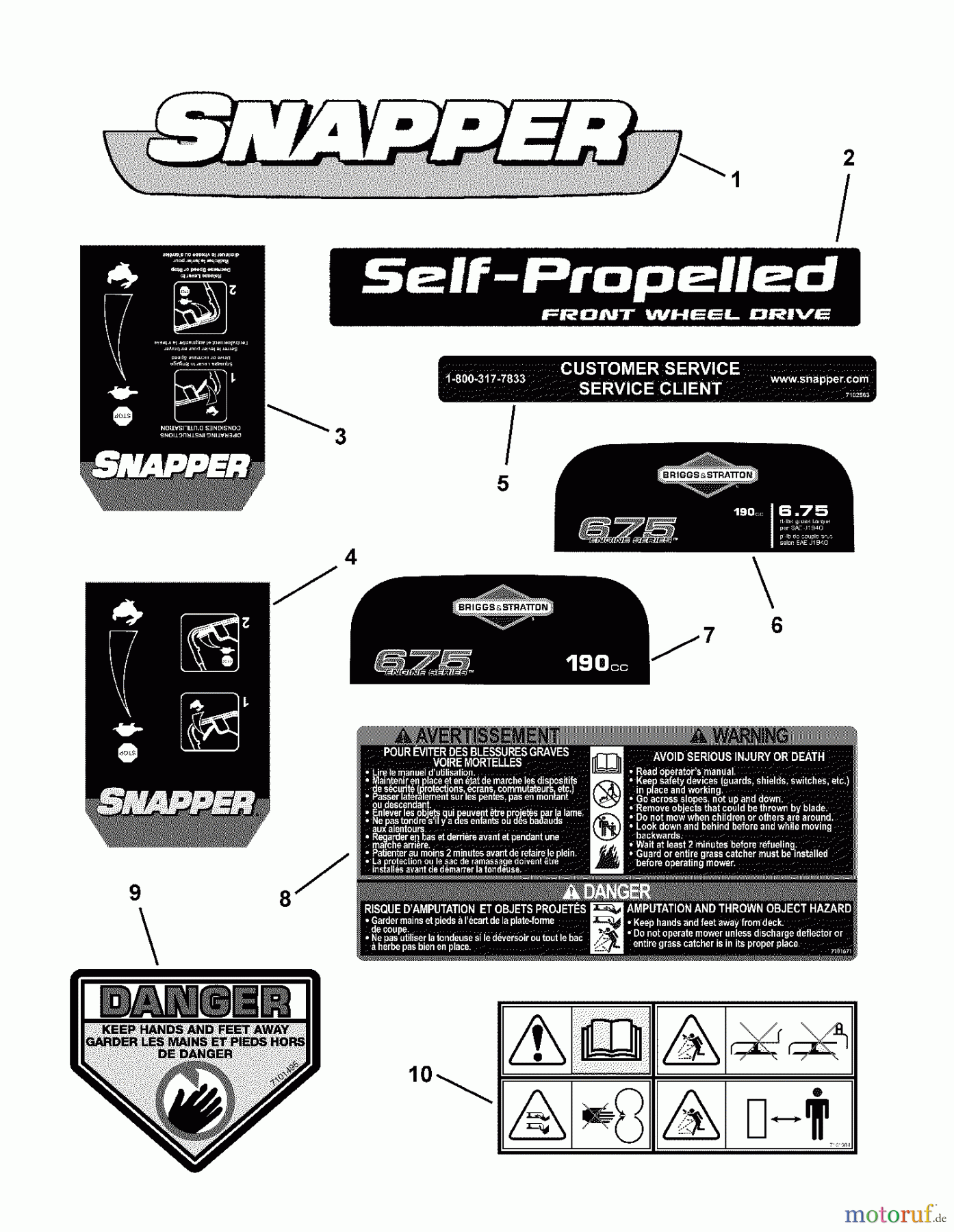 Snapper Rasenmäher SPV22675HWFC (7800264) - Snapper 22