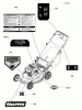 Snapper SPV22725E (7800897) - 22" Walk-Behind Mower, 7.25 HP, Variable Speed Electric Start Rear Discharge Ersatzteile Decals Group, 22" RWD ES