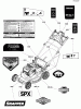 Snapper SPXV22725 (7800829) - 22" Walk-Behind Mower, 7.25 HP, 3N1 Self-Propelled Manual Start Ersatzteile Decals Group