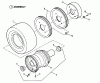 Snapper PP71402KV - Wide-Area Walk-Behind Mower, 14 HP, Gear Drive, Pistol Grip, Series 2 Ersatzteile Traction, Rear Wheel Assembly