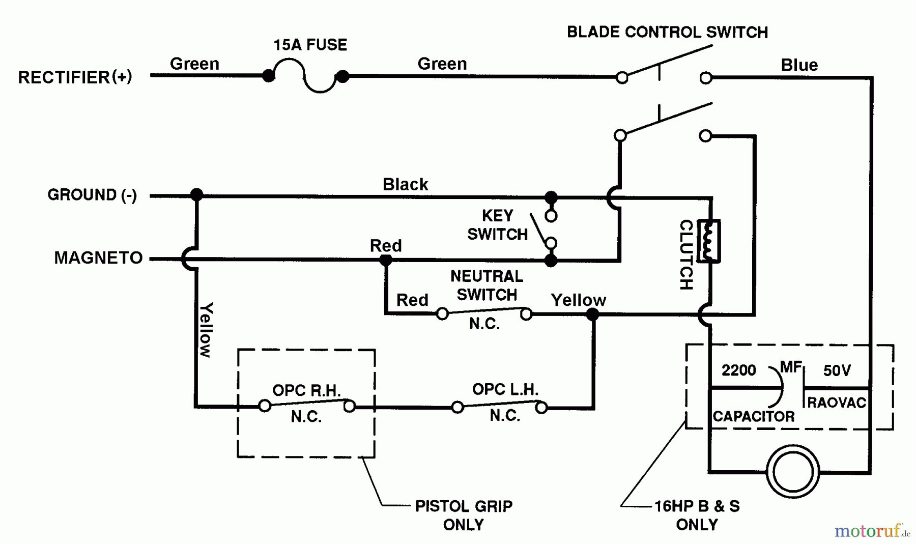 Snapper Rasenmäher für Großflächen PP7H1404KWV (80703) - Snapper Wide-Area Walk-Behind Mower, 14 HP, Hydro Drive, Pistol Grip, Series 4 Wiring Schematic - Main Harness