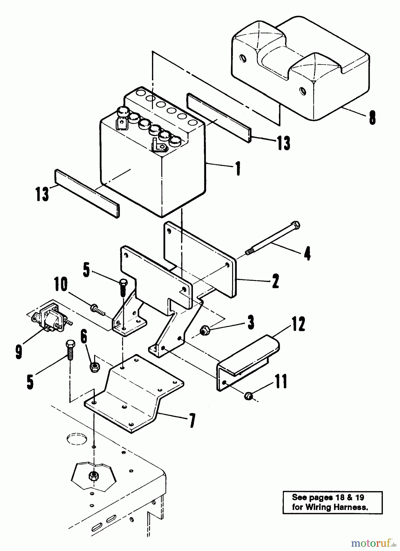 Snapper Rasenmäher für Großflächen PPU180KE - Snapper Wide-Area Walk-Behind Mower, 18 HP, Mid-Size Gear Drive, Series 0 Battery & Battery Mount Assembly