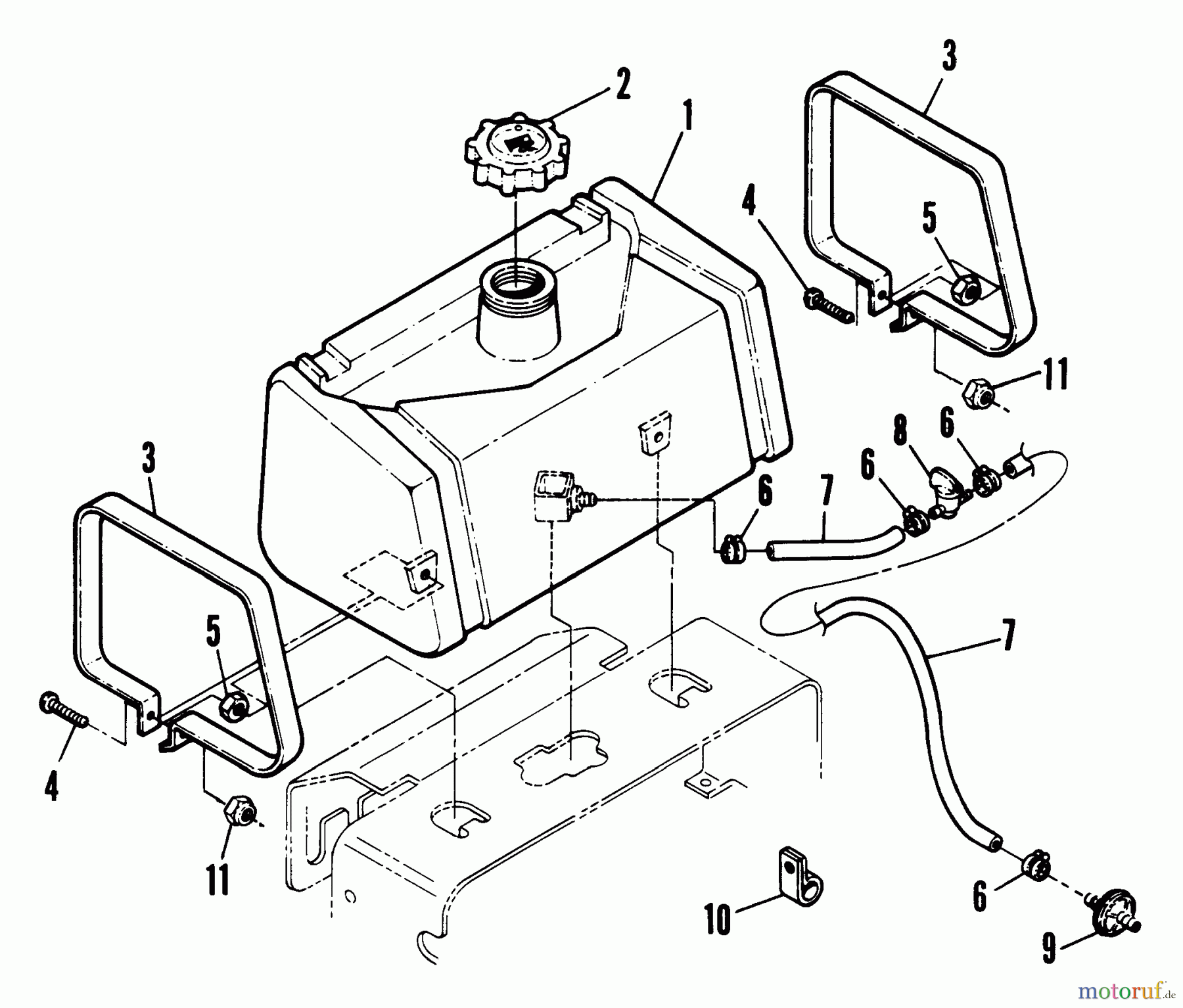 Snapper Rasenmäher für Großflächen PPU140KVE - Snapper Wide-Area Walk-Behind Mower, 14 HP, Mid-Size Gear Drive, Series 0 Fuel Tank Assembly