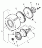 Snapper PPU180KE - Wide-Area Walk-Behind Mower, 18 HP, Mid-Size Gear Drive, Series 0 Ersatzteile Traction Wheel Assembly